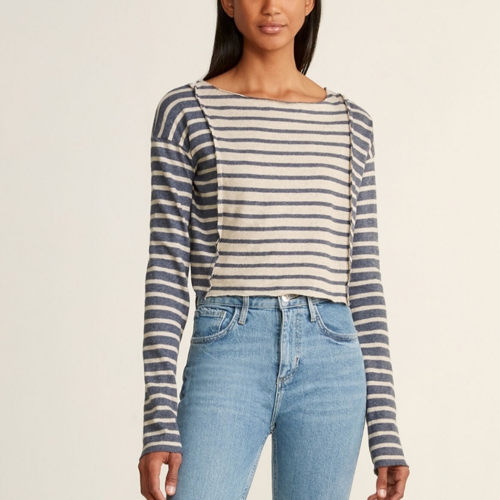 FAITH CONNEXION

Cropped Raw Hem Shirt